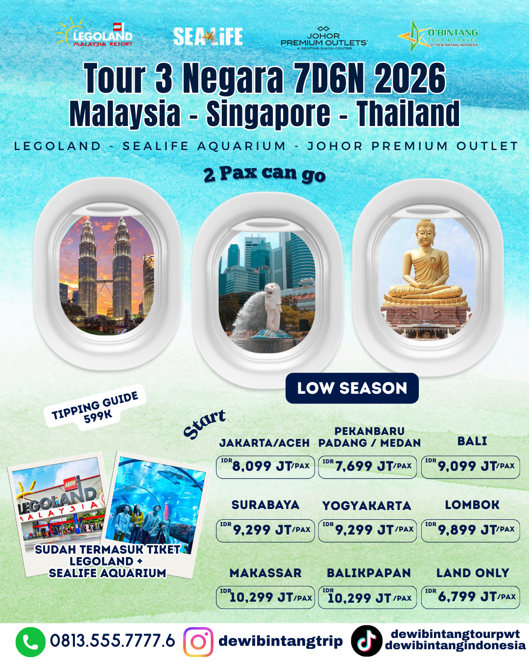 Tour Singapore Malaysia Thailand