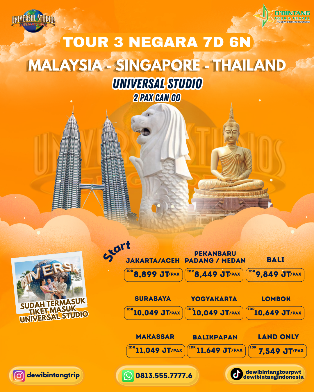 Tour Singapore Malaysia Thailand