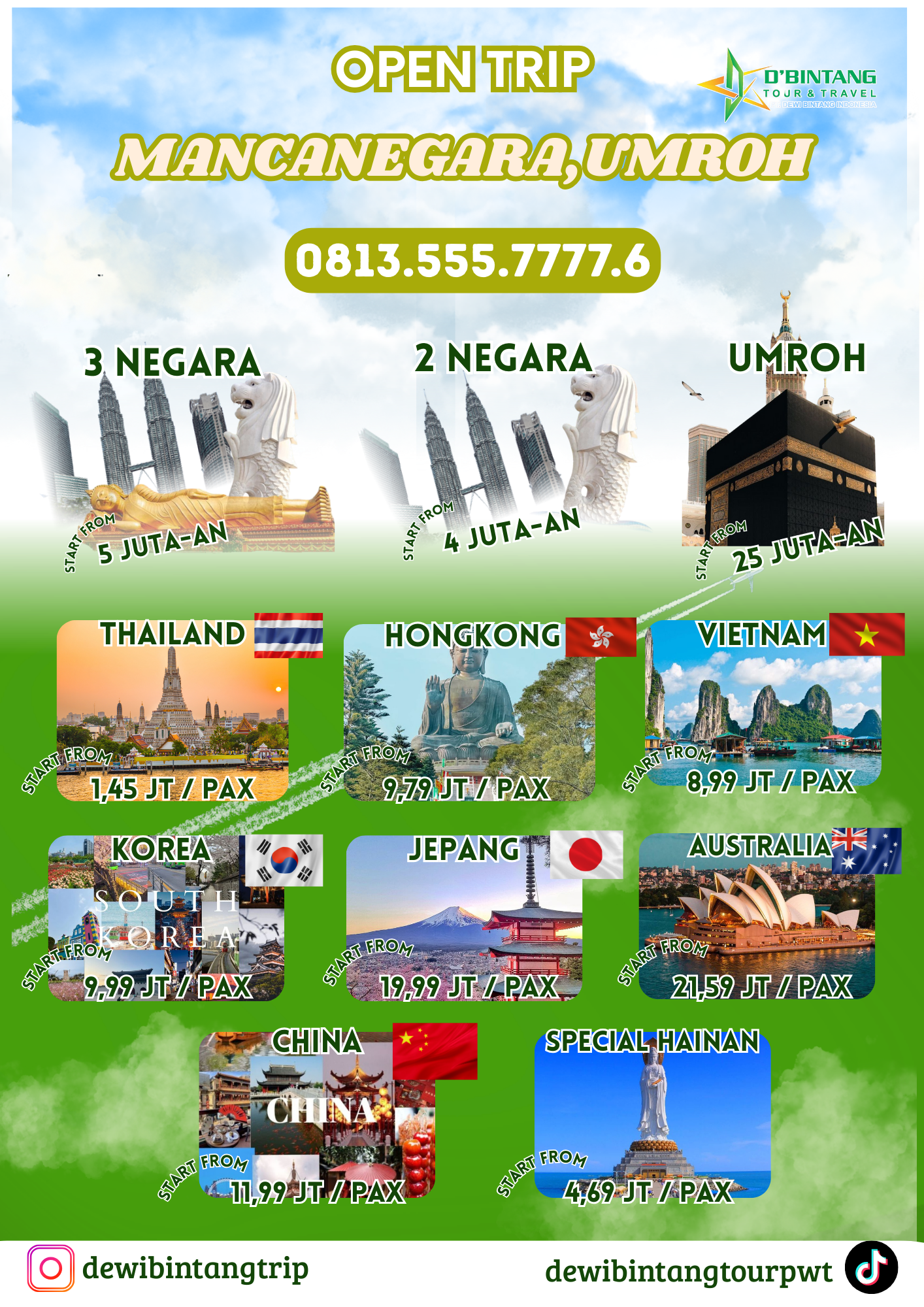Tour Singapore Malaysia Thailand